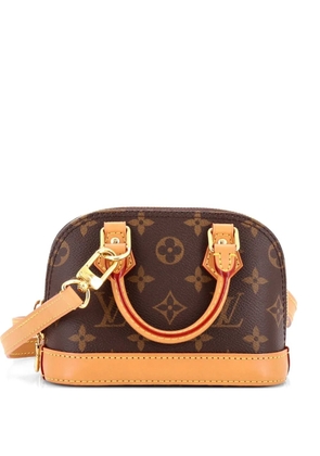 Louis Vuitton Pre-Owned Alma Handbag Monogram Canvas Nano satchel - Brown