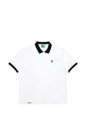 AAPE BY *A BATHING APE® contrast trim polo shirt - White