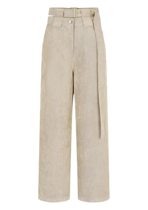 TOMBOY corduroy press-creased trousers - Neutrals