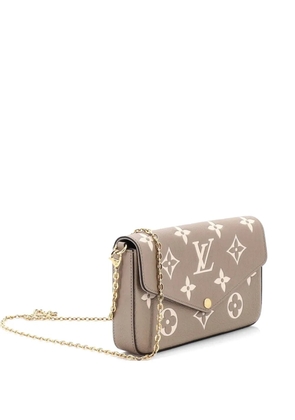 Louis Vuitton Pre-Owned Felicie Pochette Bicolor Monogram Empreinte Giant crossbody bag - Neutrals