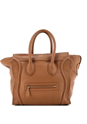 Celine Pre-Owned Luggage Bag Grainy Leather Mini tote bag - Brown
