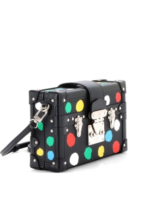 Louis Vuitton Pre-Owned Petite Malle Handbag Yayoi Kusama Painted Dots Taurillon Leather clutch bag - Black