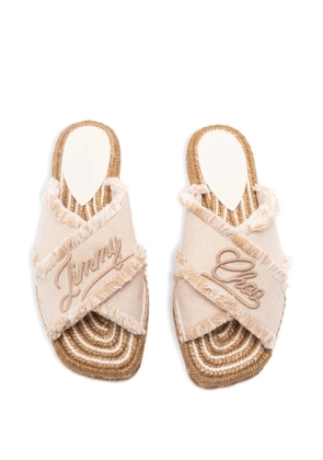 Jimmy Choo square toe sandals - Neutrals