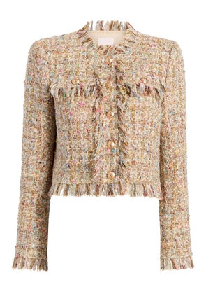 Cinq A Sept Adeline boucle fringe jacket - Neutrals