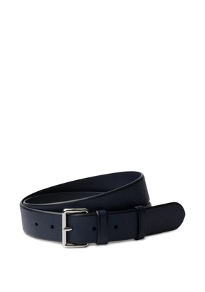 Prada textured leather belt - Blue