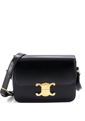 Celine Pre-Owned Triomphe Shoulder Bag Smooth Calfskin Teen crossbody bag - Black