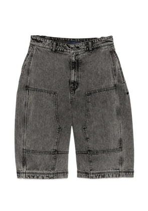 Juun.J double-panel denim shorts - Black