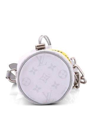 Louis Vuitton Pre-Owned Chalk Nano Bag Limited Edition Logo Story Monogram Canvas bucket bag - Grey