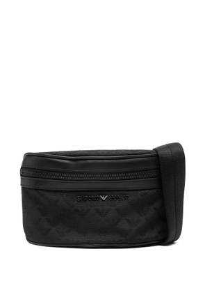 Emporio Armani logo-pattern belt bag - Black