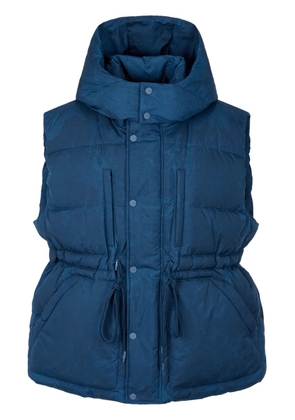 TOMBOY drawstring-waist down vest - Blue