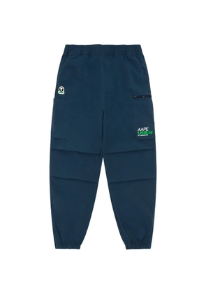 AAPE BY *A BATHING APE® logo patch track pants - Blue