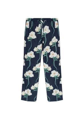 Kenzo floral-print trousers - Blue