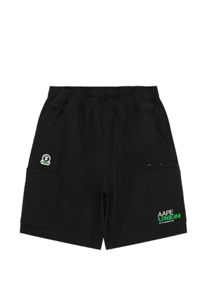 AAPE BY *A BATHING APE® cargo logo shorts - Black