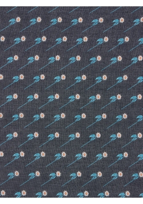 Paul Smith floral-patterned pocket square - Black