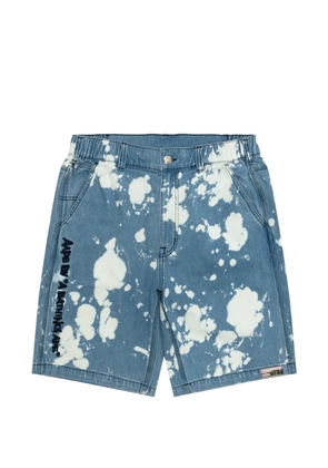 AAPE BY *A BATHING APE® logo-embroidered shorts - Blue