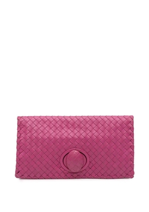 Bottega Veneta Pre-Owned 2011 Nappa Intrecciato Turn Lock clutch bag - Pink