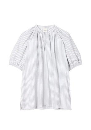 Paul Smith striped-pattern V-neck top - White
