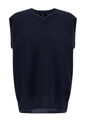 Herno V-neck knitted vest - Blue