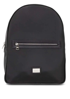 Karl Lagerfeld logo-plaque backpack - Black