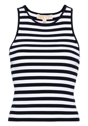 Michael Michael Kors striped ribbed tank top - Blue