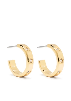 Kate Spade Set In Stone Star hoop earrings - Gold