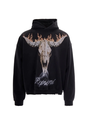Represent print hooded sweatshirt - Black