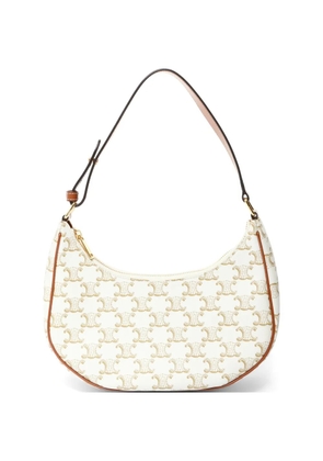 Celine Pre-Owned 2023-2025 Triomphe one-shoulder bag - White