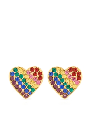 Kate Spade heart-shaped earrings - Gold