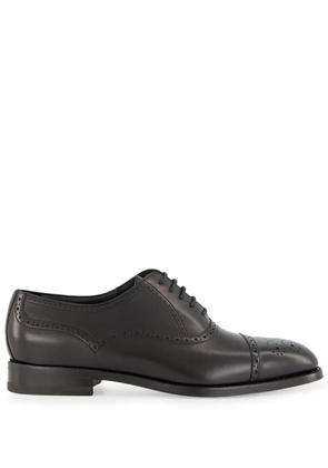 Manolo Blahnik brogue derby leather shoes - Brown