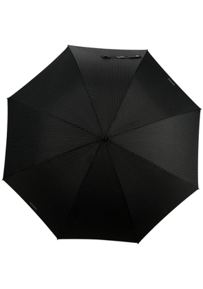 Moschino striped eight-panel umbrella - Black