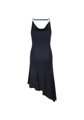 OUDE WAAG cowl asymmetrical dress - Blue