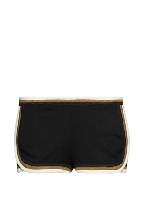 Christopher Esber rib trim track shorts - Black