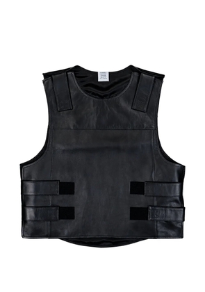 VETEMENTS leather vest - Black