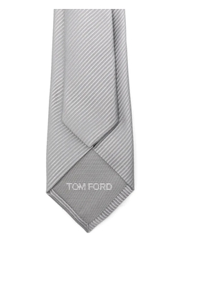 TOM FORD ribbed tie - Grey