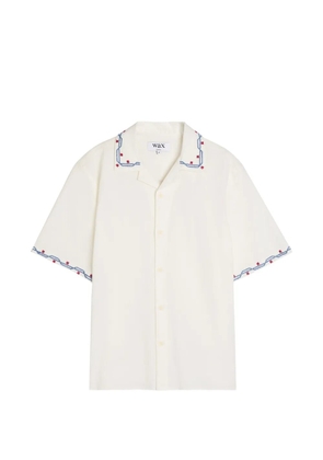 Wax London Didcot embroidered shirt - Neutrals
