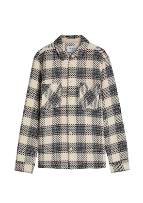 Wax London Whiting patterned overshirt - Neutrals