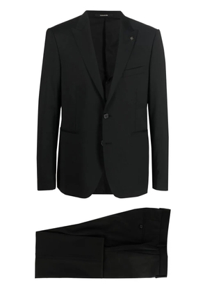 Tagliatore fitted single-breasted button suit - Black