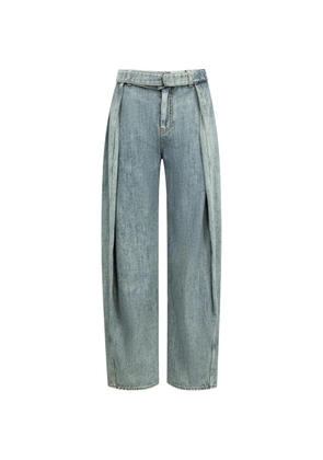 LOEWE belted jeans - Blue