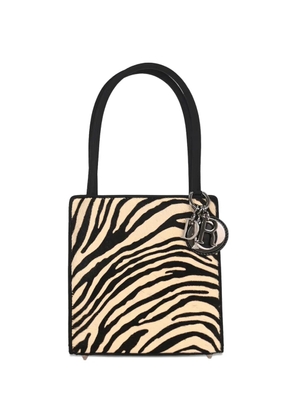 Christian Dior Pre-Owned 1999 zebra pony-hair handbag - White