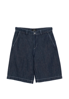 7 For All Mankind contrast-stitch shorts - Blue