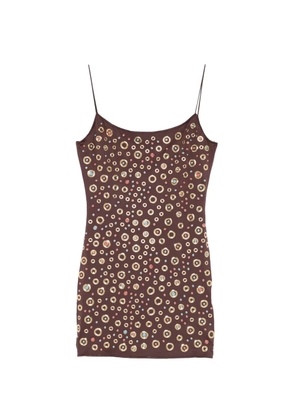 Oséree ring-embellishment mini dress - Brown
