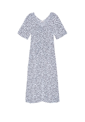 GANNI Heather midi dress - Blue