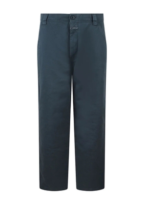 Closed button-fly cotton pants - Blue