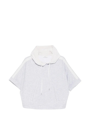 Peserico stripe hoodie - Grey