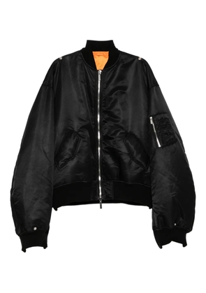 Noir Kei Ninomiya zipped bomber jacket - Black