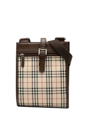 Burberry Pre-Owned 2000-2017 House Check Canvas crossbody bag - Brown