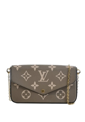 Louis Vuitton Pre-Owned 2021-2025 Bicolor Monogram Empreinte Pochette Felicie crossbody bag - Brown