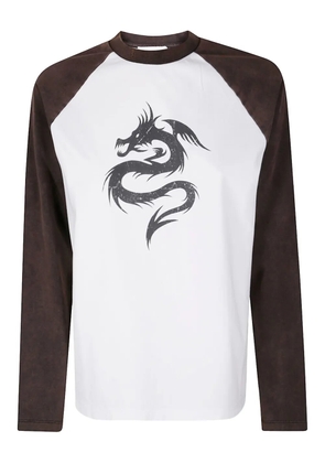 Coperni Dragon raglan-sleeve T-shirt - White
