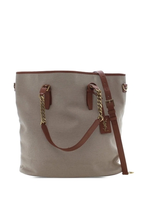 Saint Laurent Pre-Owned 2024 Large Canvas Shopping Tote satchel - Brown