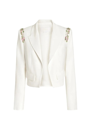Genny Cady embellished cropped jacket - White